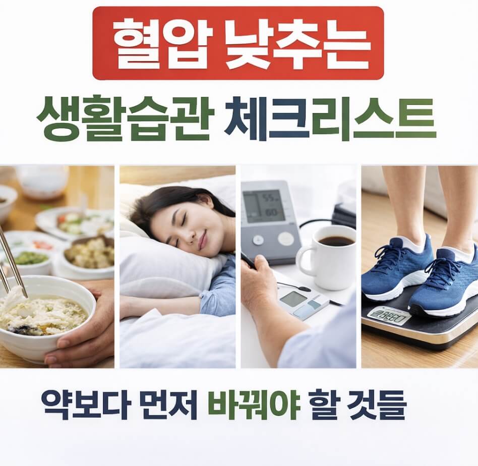 혈압 낮추는 생활습관