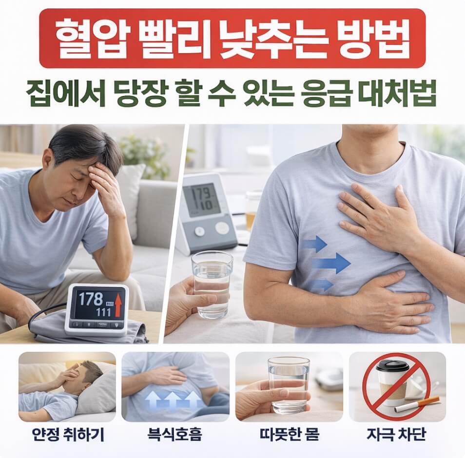 혈압 빨리 낮추는 방법