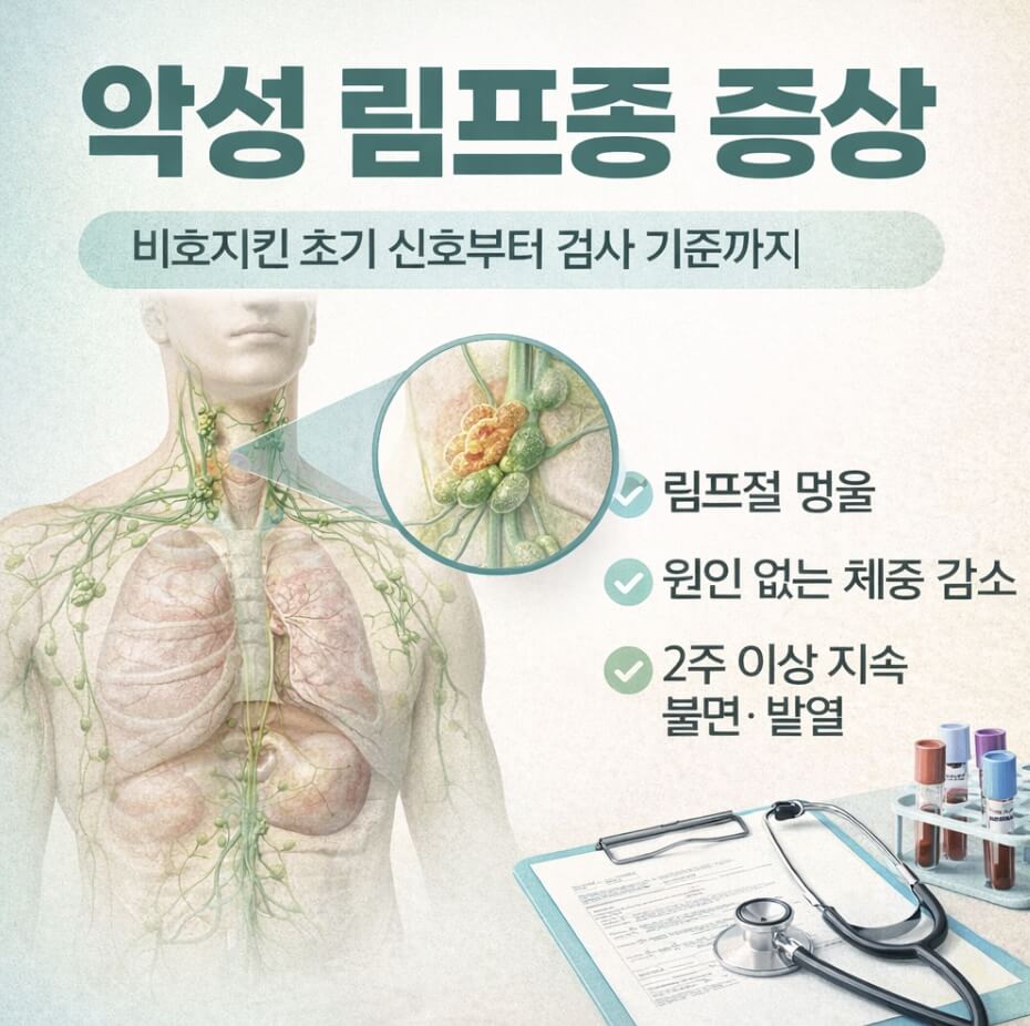 악성 림프종 증상