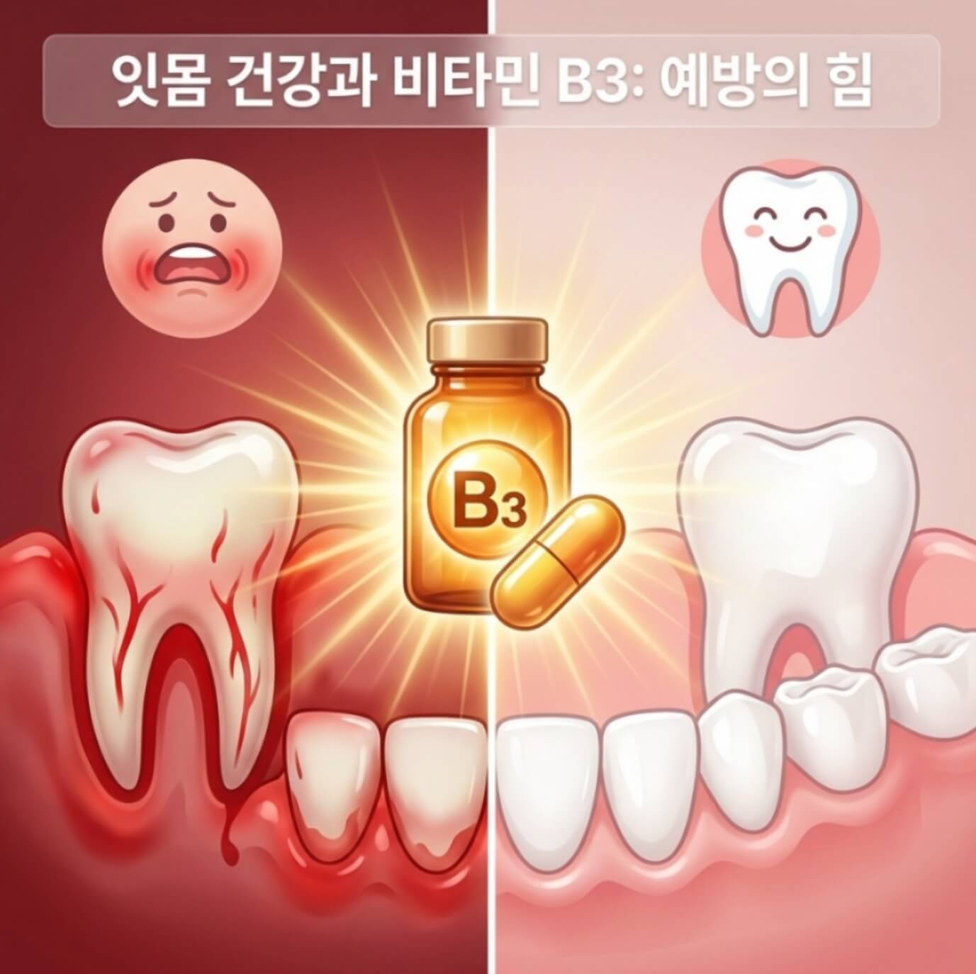 치주염 풍치 예방 비타민 B3