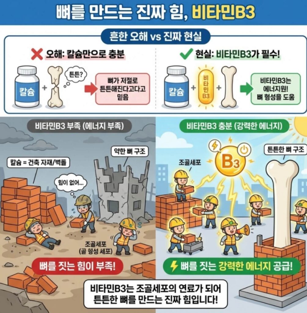 골다공증 비타민B3