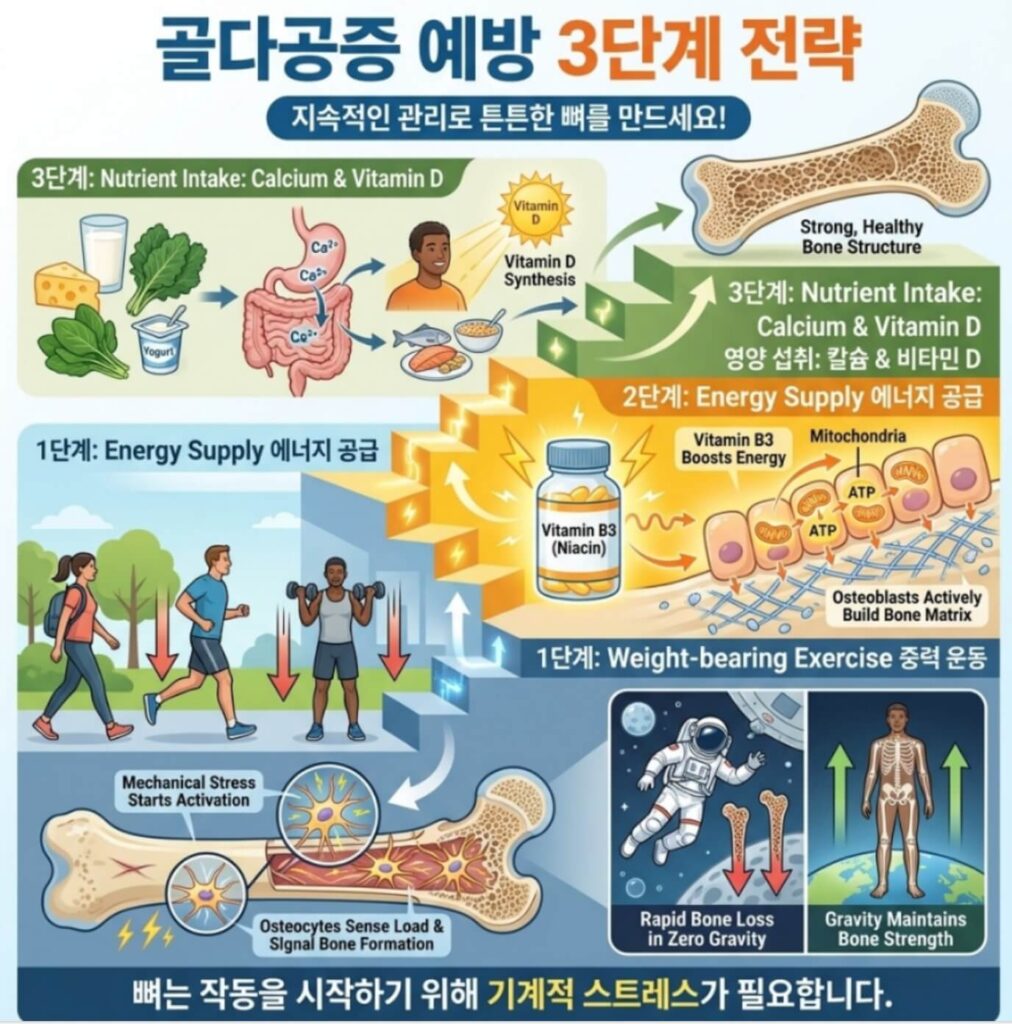 골다공증 비타민B3