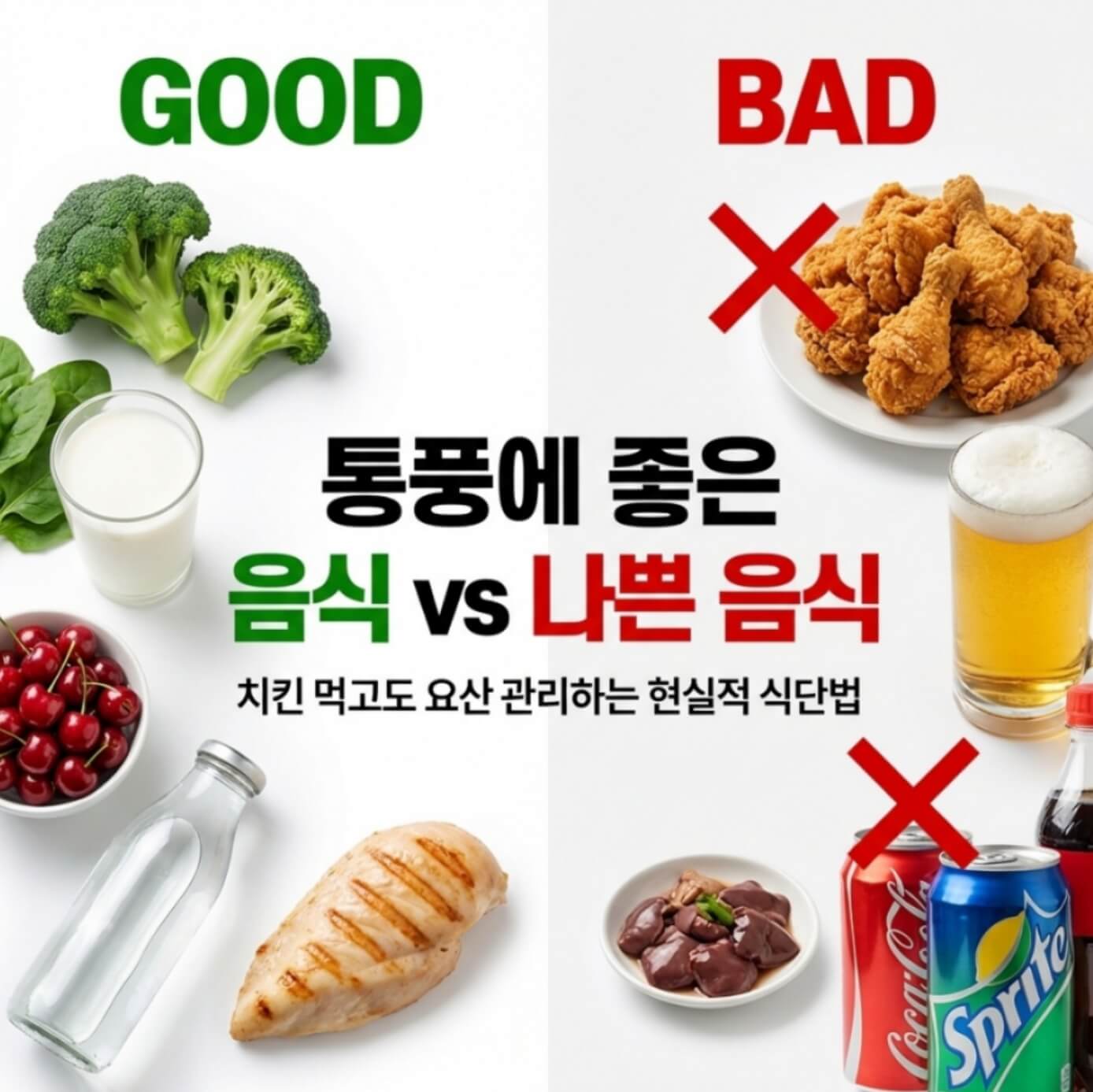 통풍에 좋은 음식