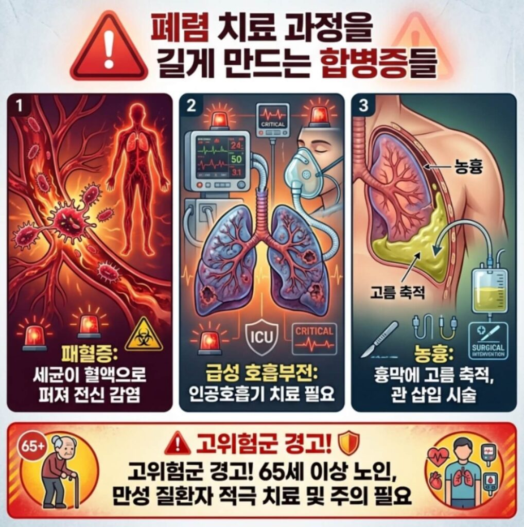 폐렴 치료 과정