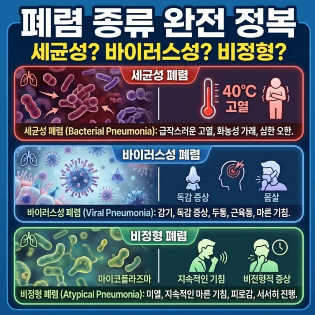 폐렴 종류