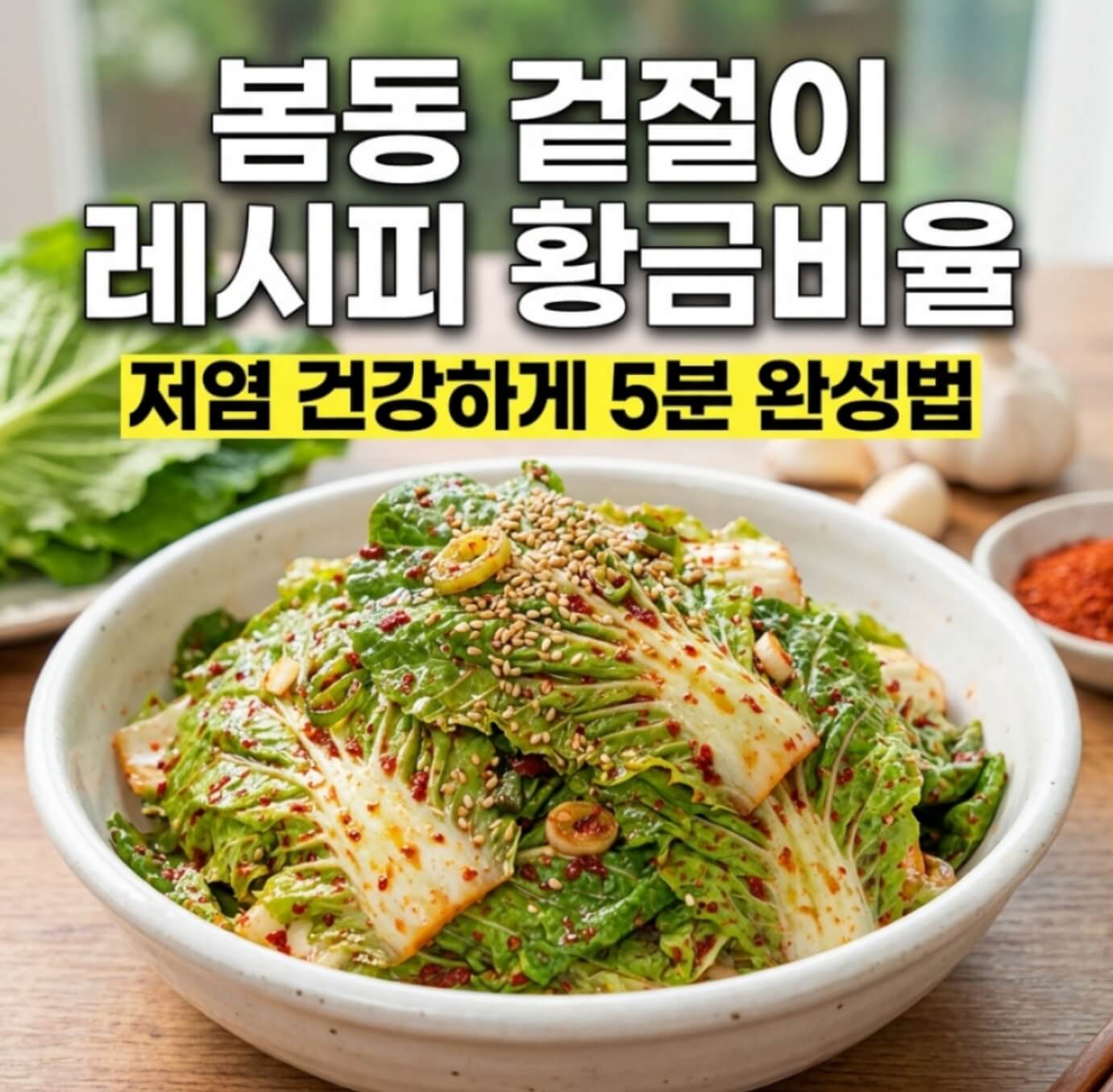 봄동 겉절이 레시피