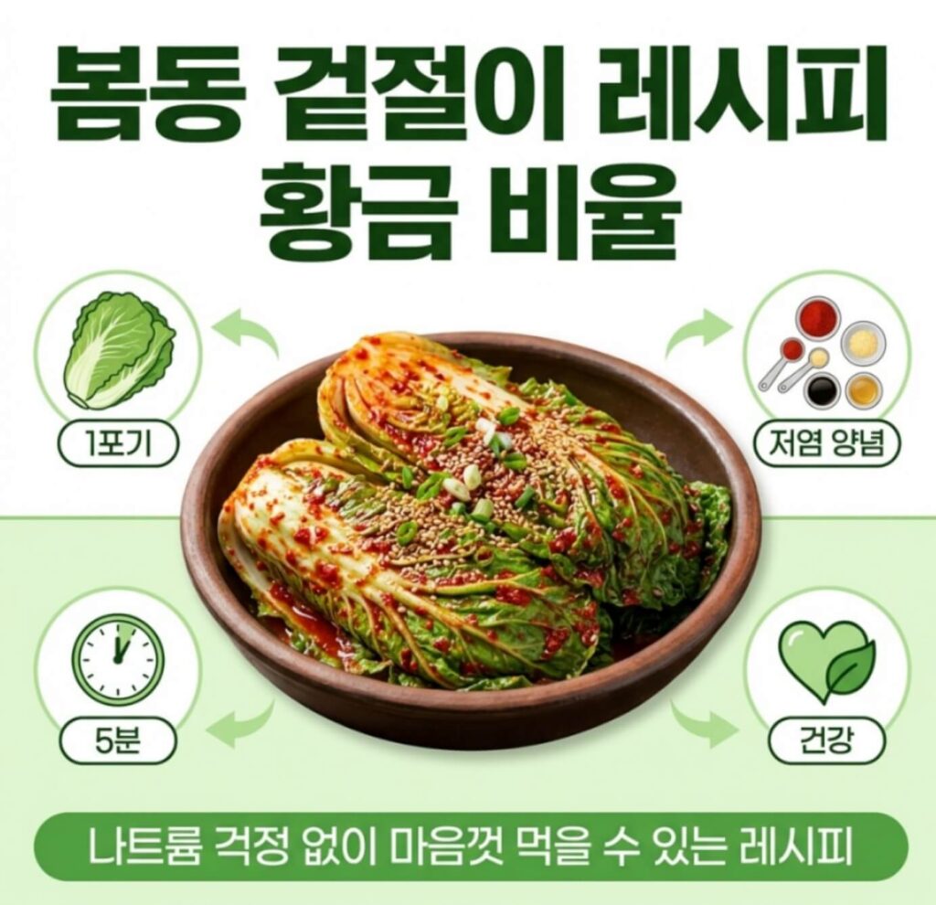 봄동 겉절이 레시피