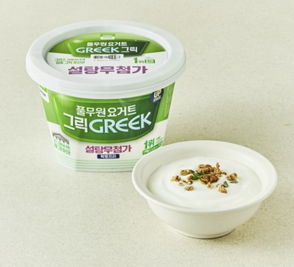 풀무원다논 그릭 설탕무첨가 플레인 요거트