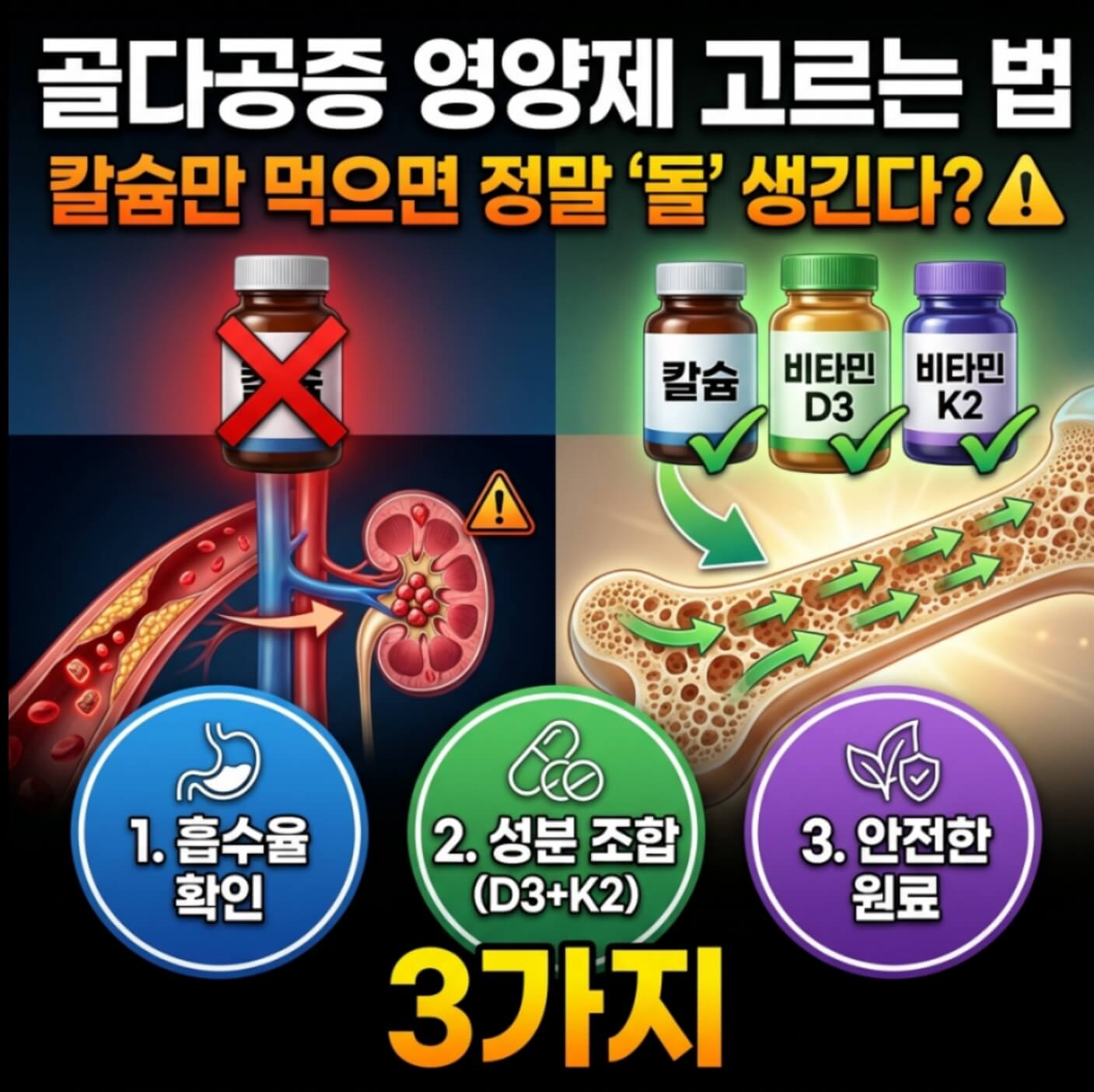 골다공증 영양제 고르는 법