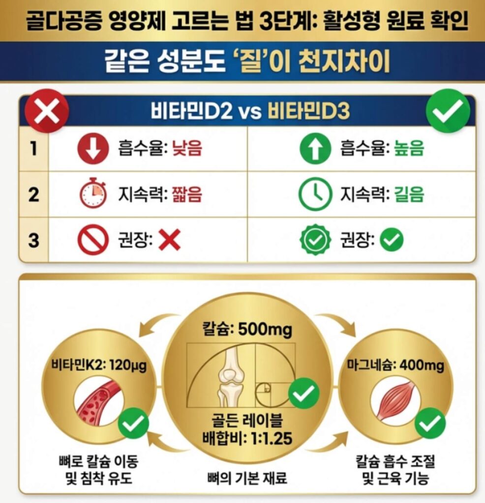골다공증 영양제 고르는 법