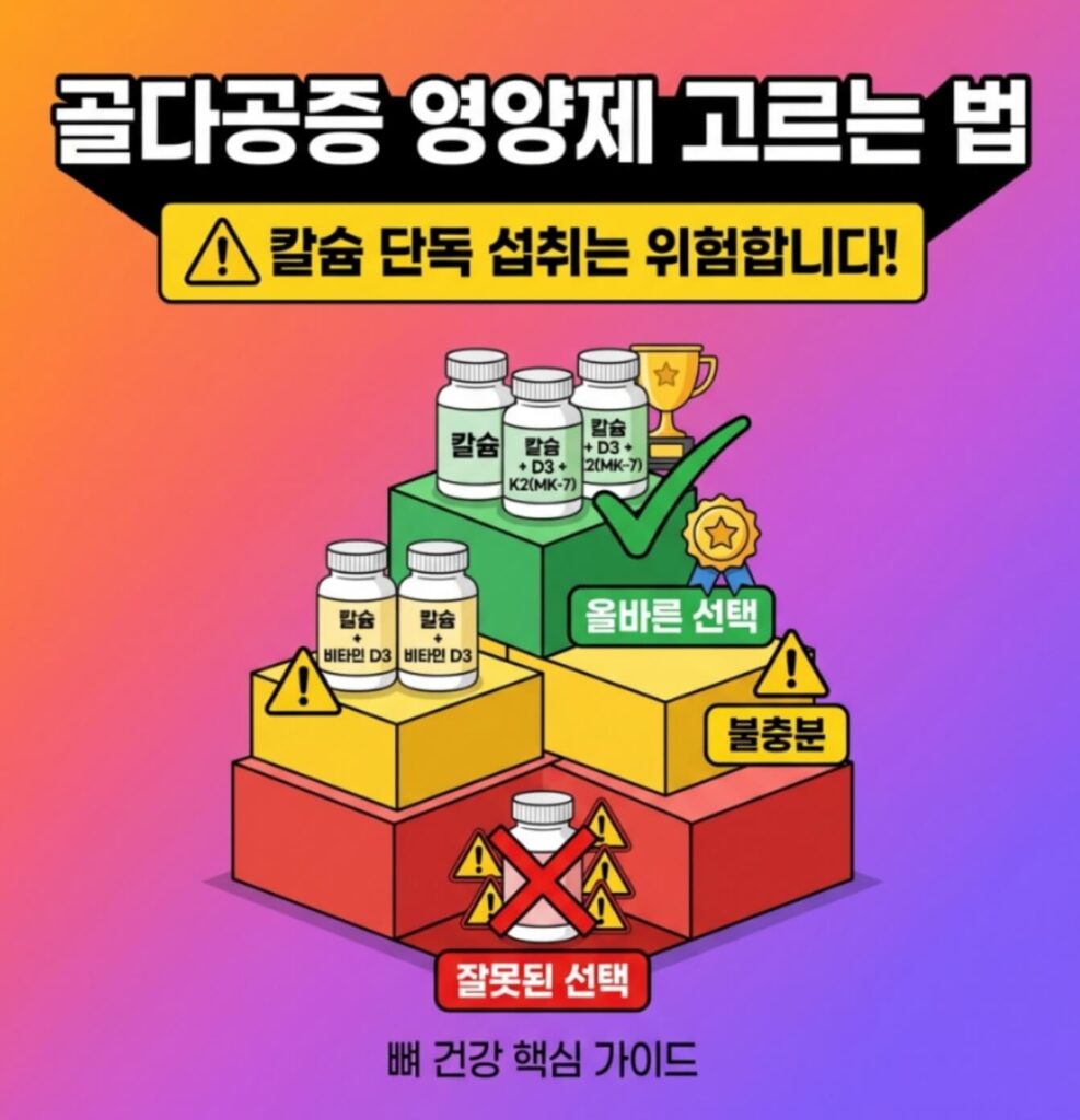 골다공증 영양제 고르는 법