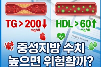 중성지방 수치 높으면 위험할까? 의사들이 말 안 해주는 진짜 기준