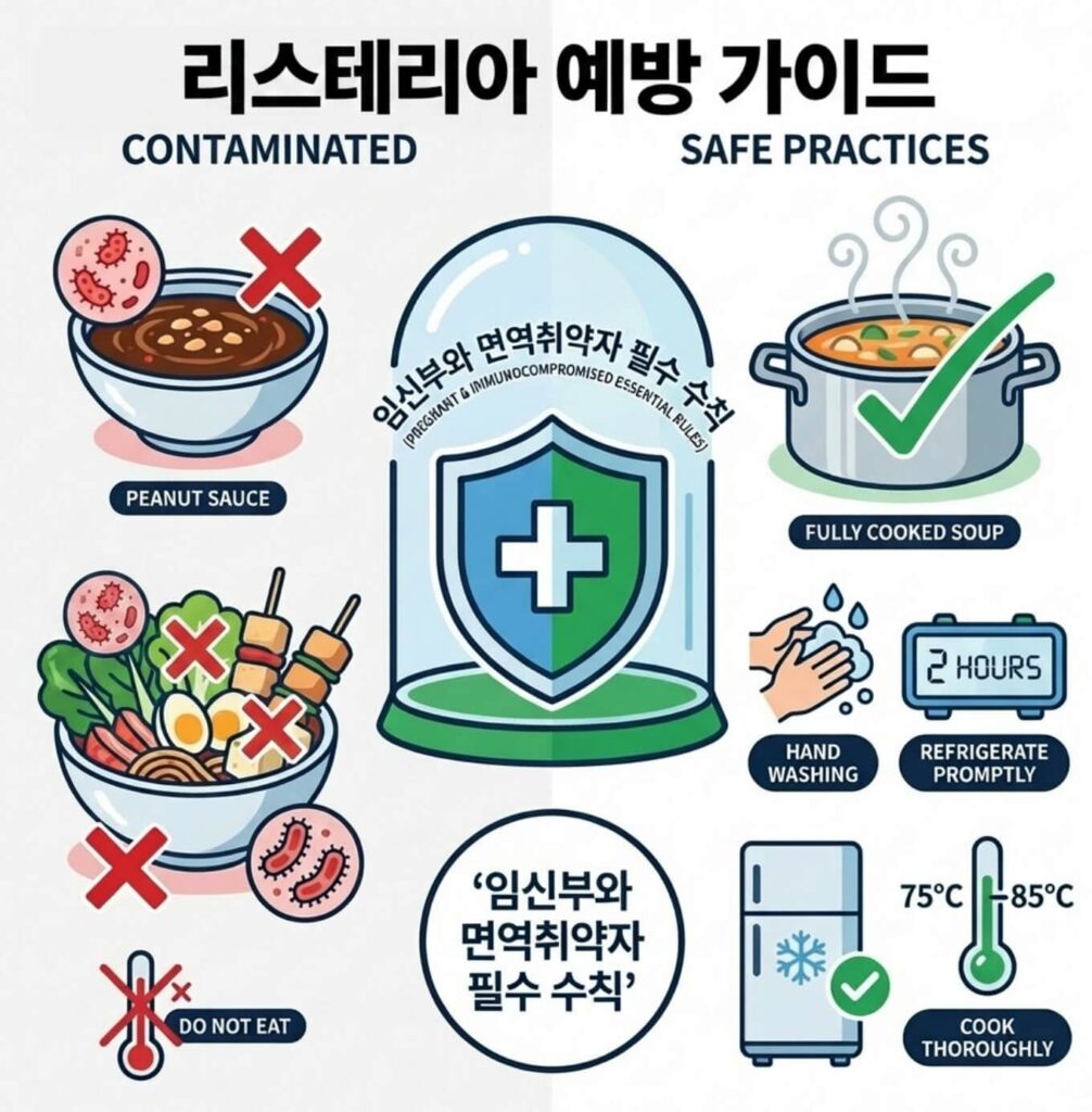 리스테리아 예방