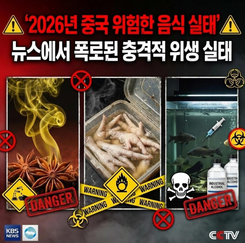 중국 위험한 음식