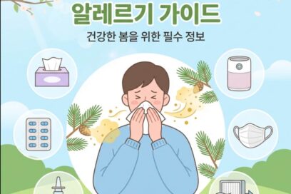 콧물 재채기 멈추는 법! 꽃가루 알레르기 관리 및 상비약 완화 가이드
