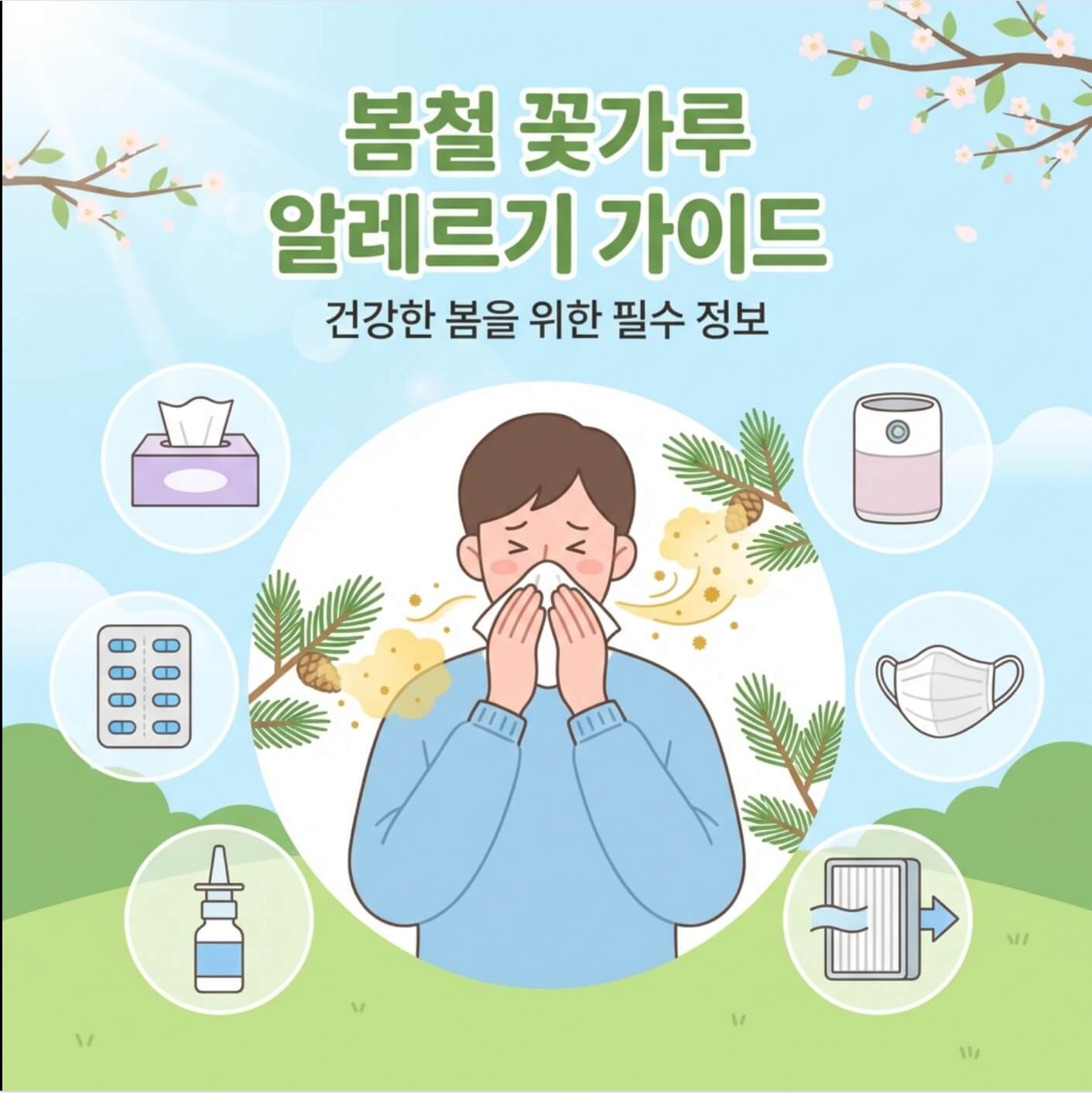 꽃가루 알레르기 관리