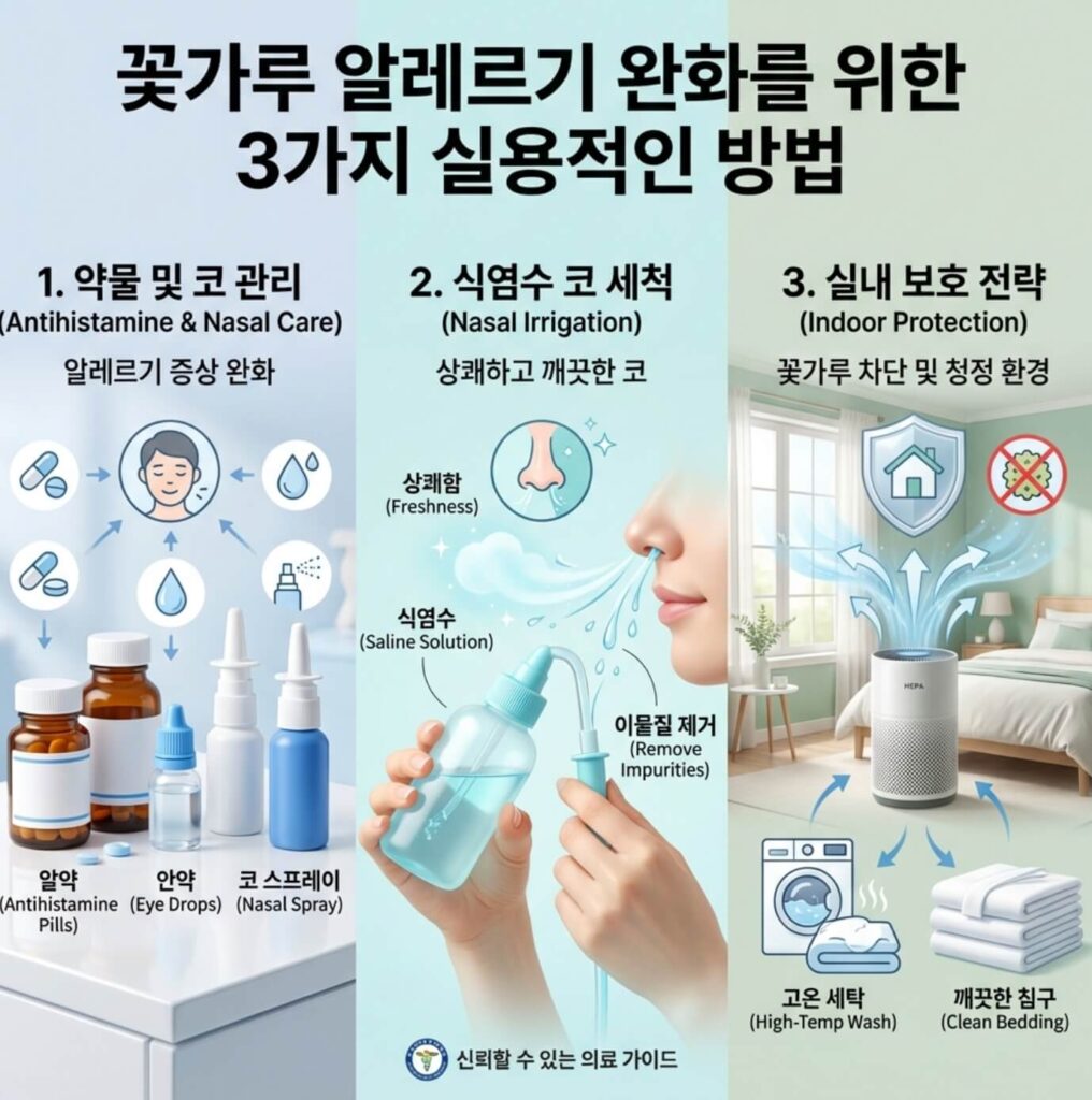 꽃가루 알레르기 관리