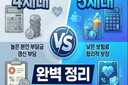 2026년 5세대 실손보험 보장내용 및 4세대 차이점 완벽 정리