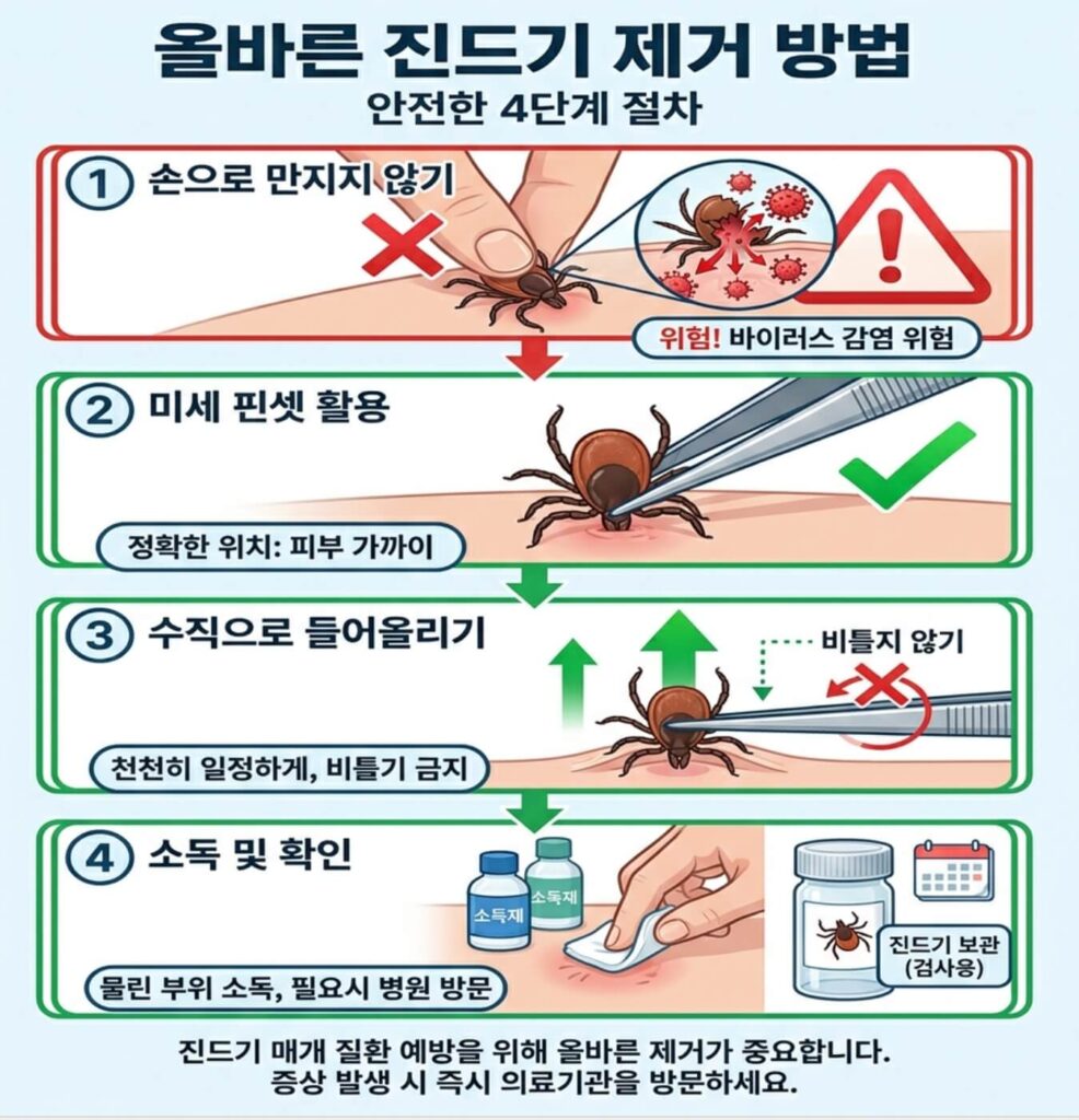 살인진드기 SFTS 증상 예방 대처 요령