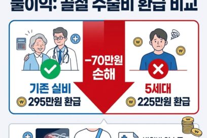 5세대 실손보험 전환 시 단점과 불이익 총정리: 어깨 골절 수술비 350만 원 나오면 환급금 얼마나 줄어들까?