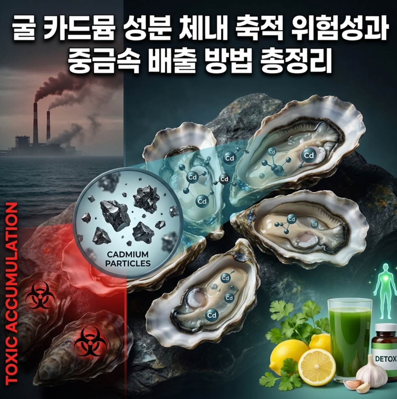 굴 카드뮴 성분 체내 축적