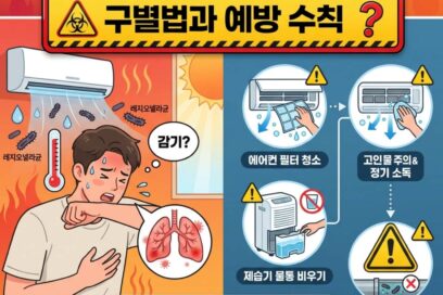 여름 감기 오해 레지오넬라증 증상 구별법과 필수 예방 수칙 3가지