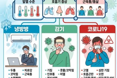 여름철 냉방병 증상과 감기 코로나19 완벽 구별법 및 대처 가이드