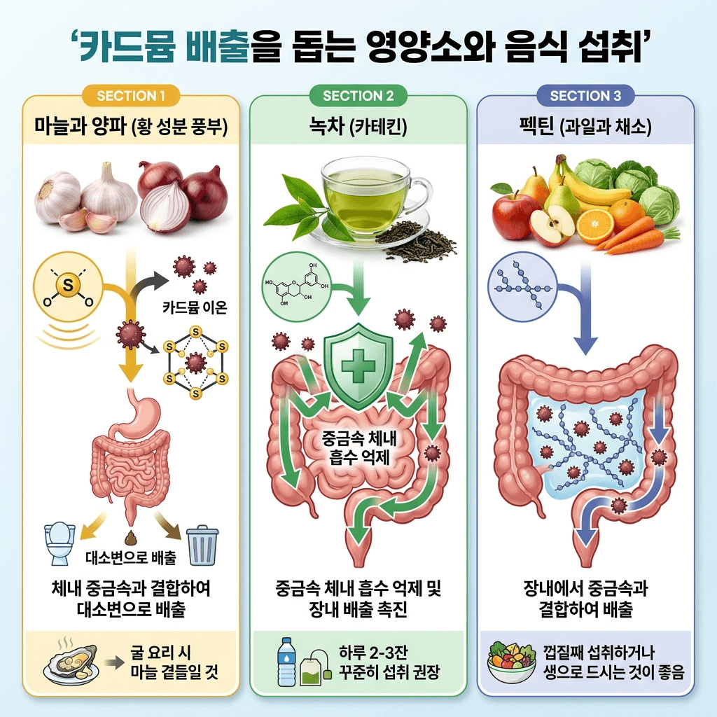 굴 카드뮴 성분 체내 축적