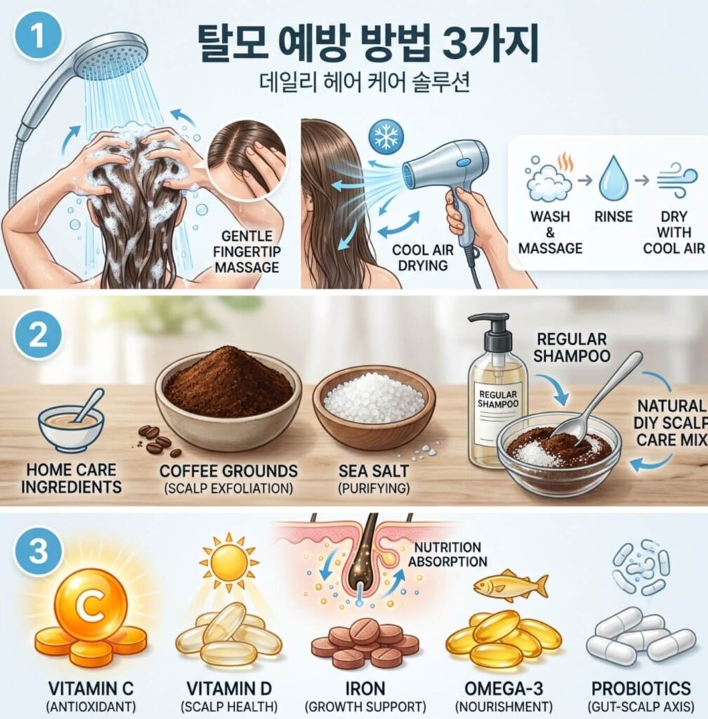 탈모 예방 방법