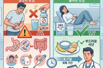 살모넬라 식중독 설사 멈추는 법, 억지로 멈추면 위험한 이유