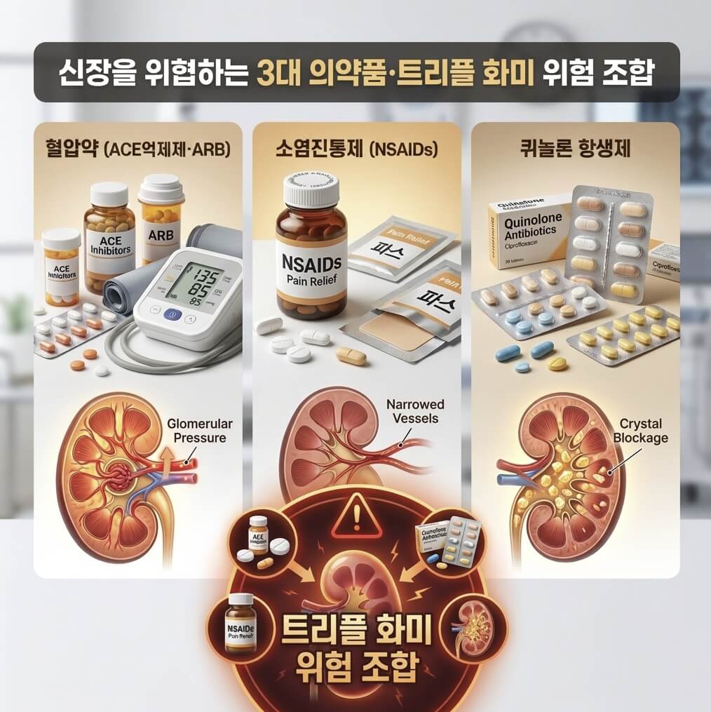 신장을 망가뜨리는 약