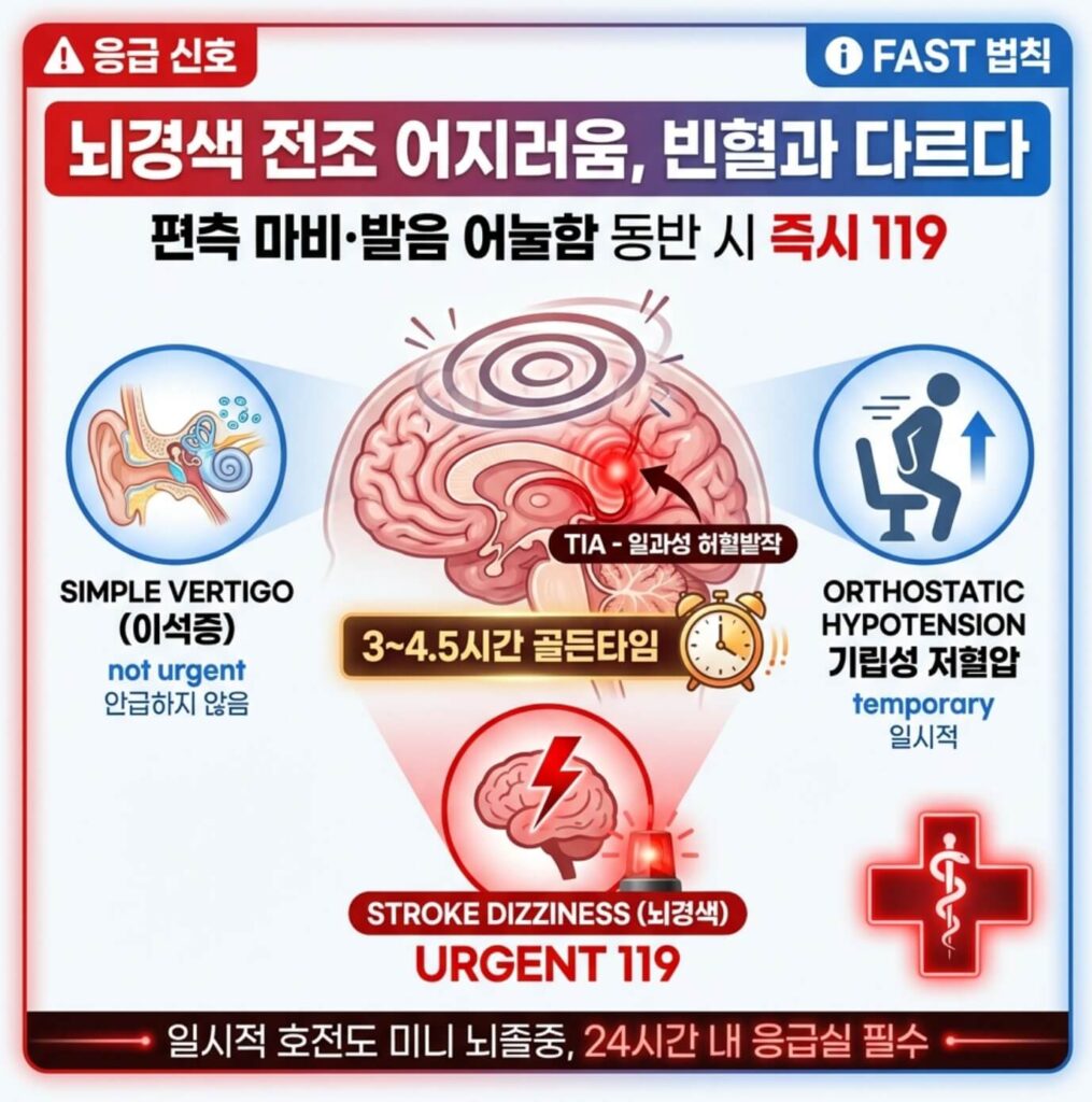 뇌경색 전조증상 어지러움
