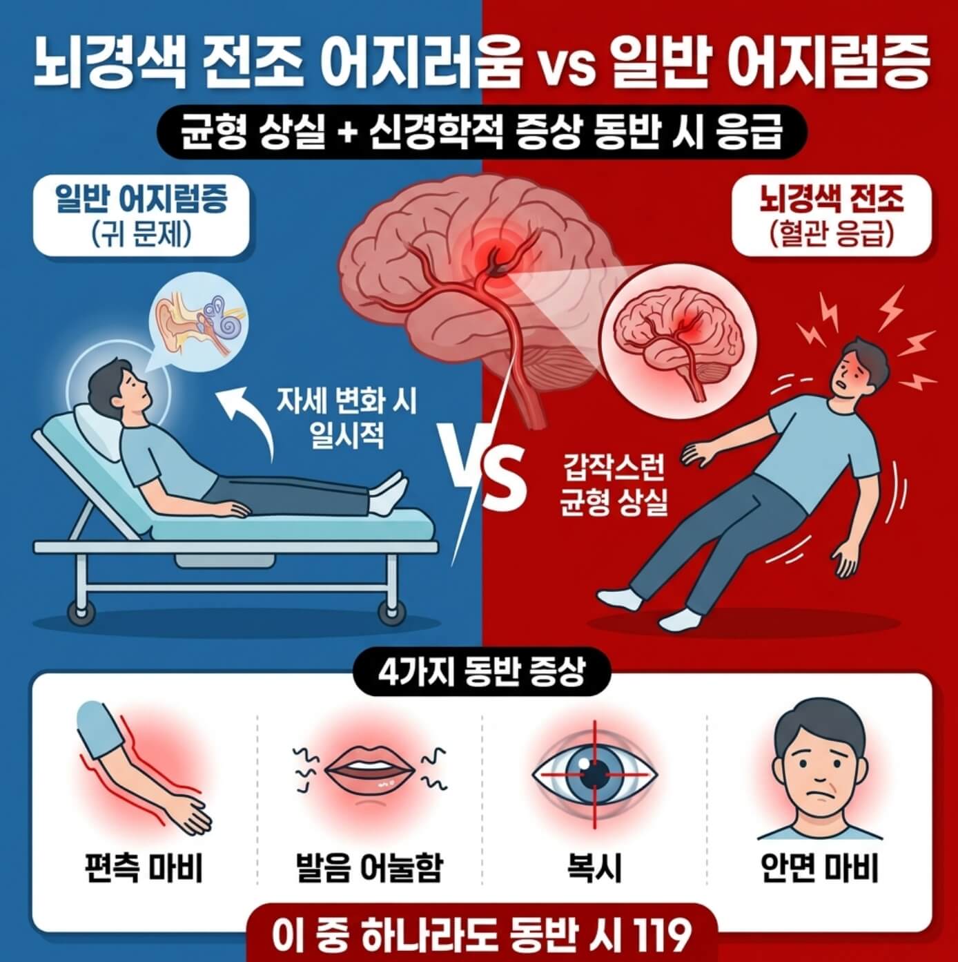 뇌경색 전조증상 어지러움