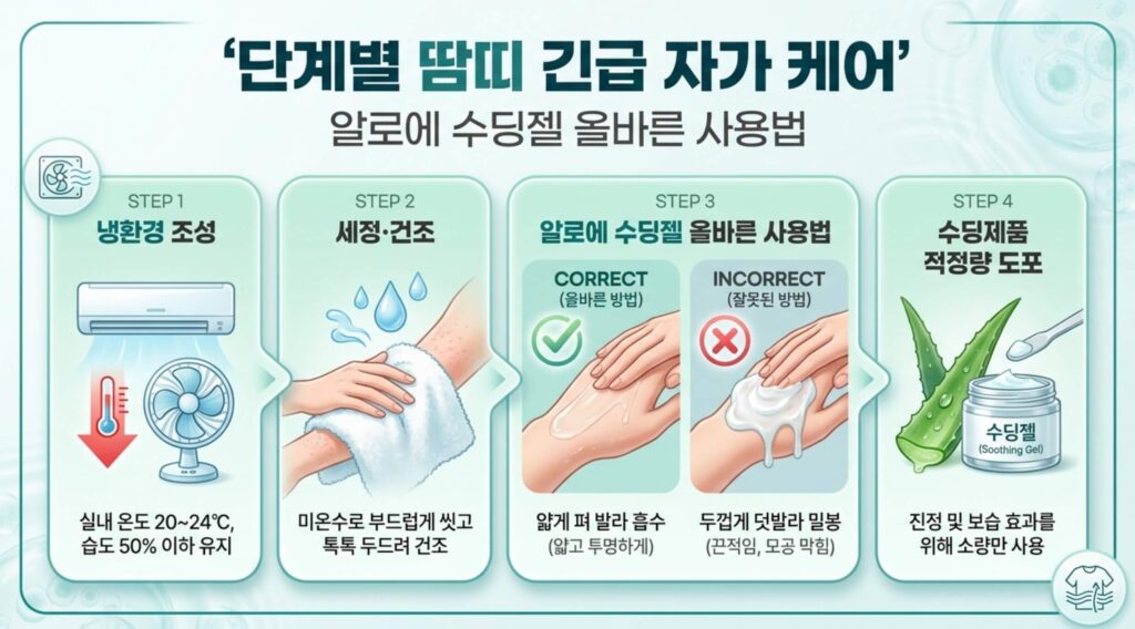 성인 땀띠 관리법