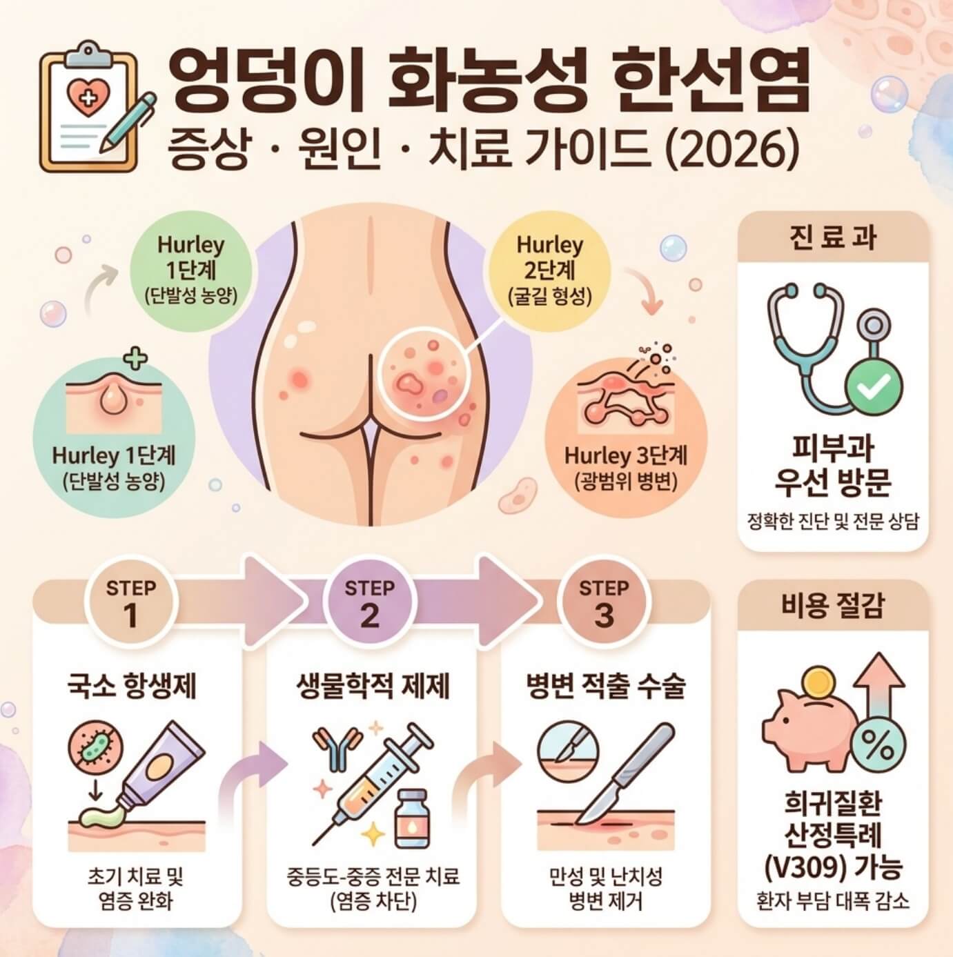 엉덩이 화농성 한선염