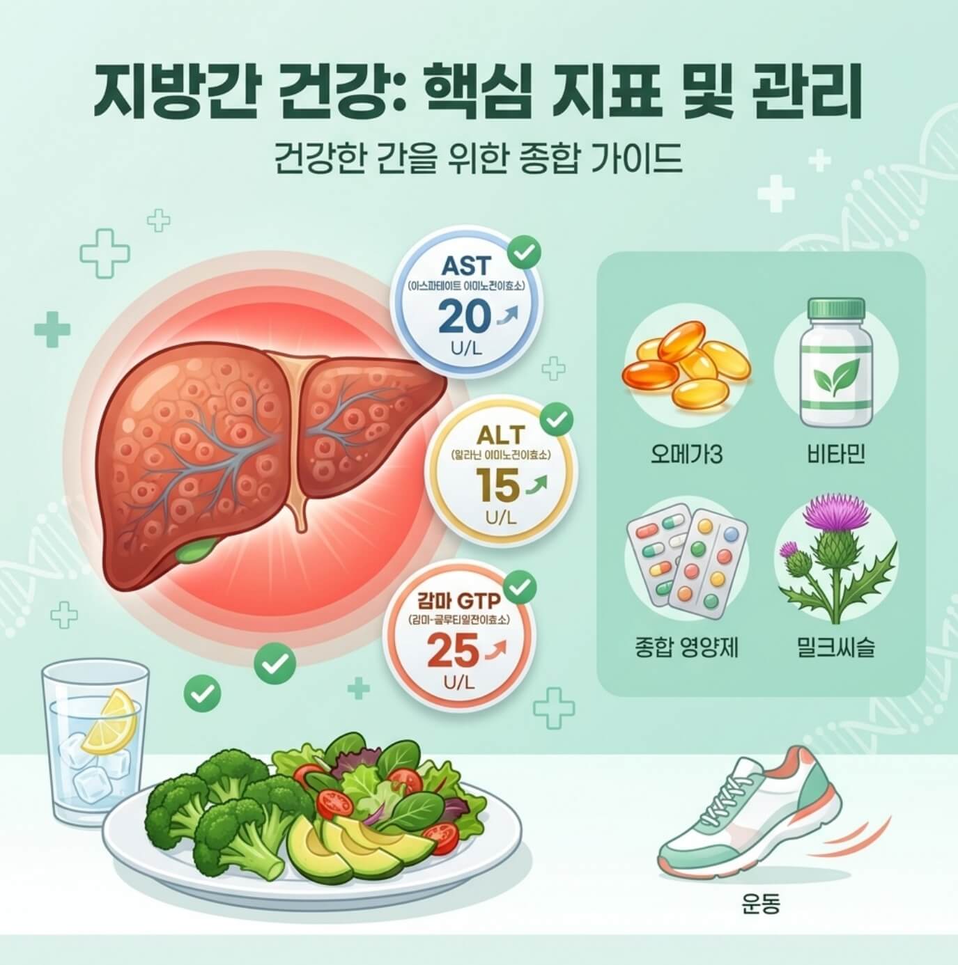 지방간 간수치 증상 원인 치료 영양제 회복 방법