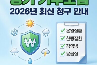 경기 기후보험 청구방법 및 제출 서류 총정리 (2026년 최신)