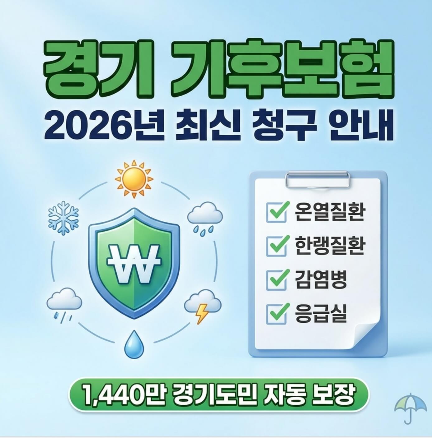 경기 기후보험 청구방법