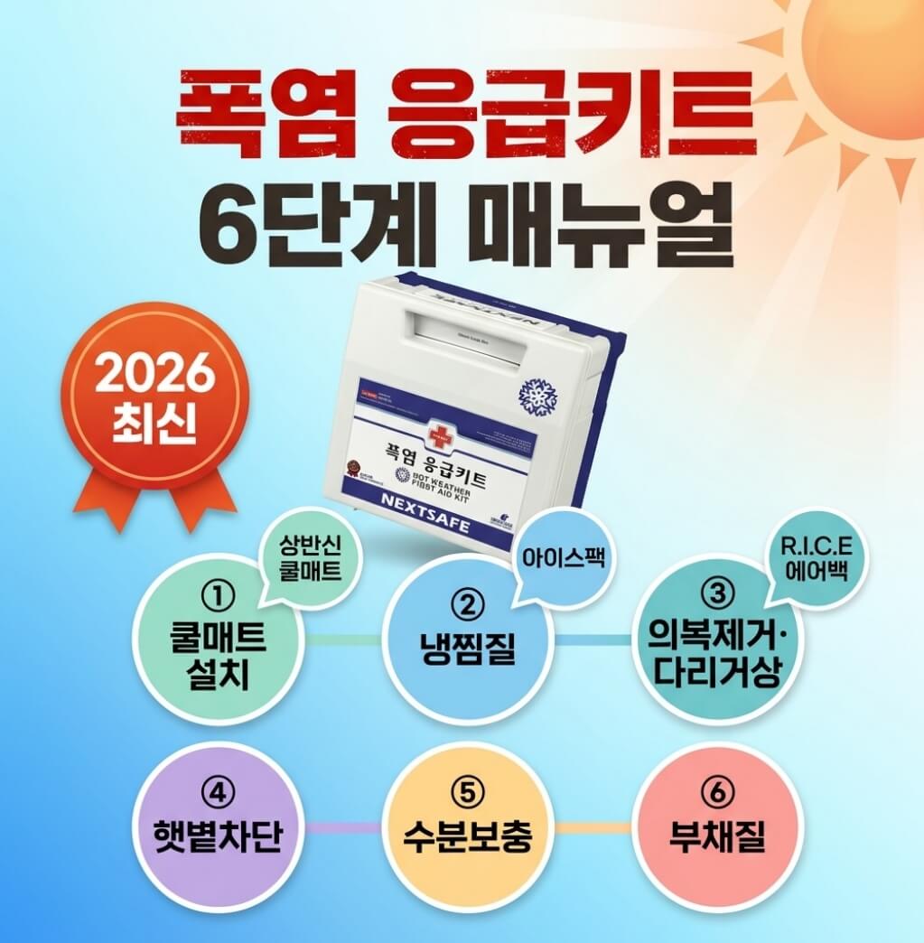 폭염 응급키트 사용법