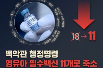 미국 영유아 백신 권고 축소: 18개에서 11개로 변경된 백신 종류와 주요 쟁점