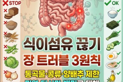 과민성대장증후군 식이섬유 끊어야 낫는다? 장 트러블 해결법