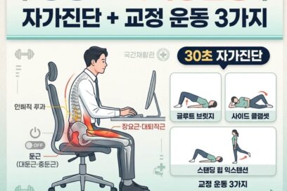 엉덩이 기억상실증 증상 원인 총정리: 2026 기준 자가진단 및 교정 운동법 3가지