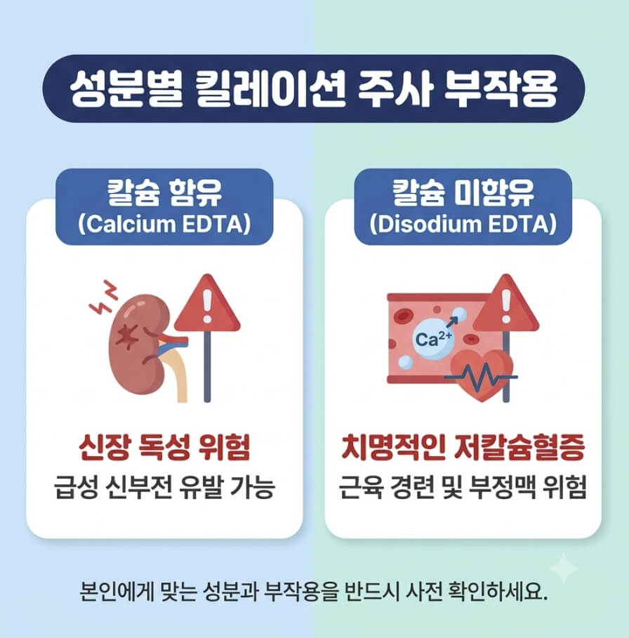 킬레이션 주사 부작용