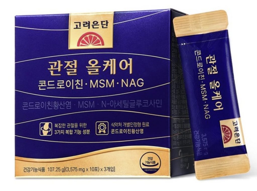 고려은단 관절 올케어 콘드로이친 MSM NAG